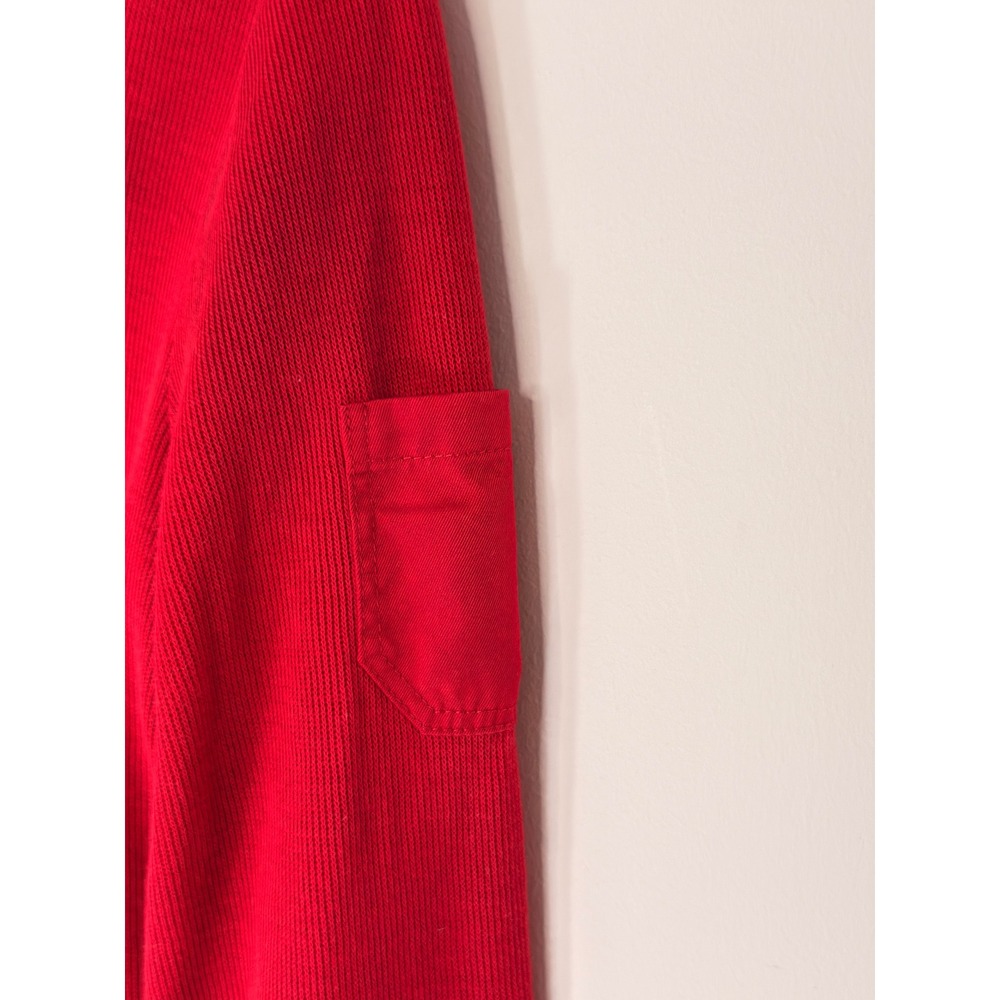 Ralph Lauren Toggle Shawl Collar Pullover Sweater Women's Red Cable Knit Small - Picture 3 of 13